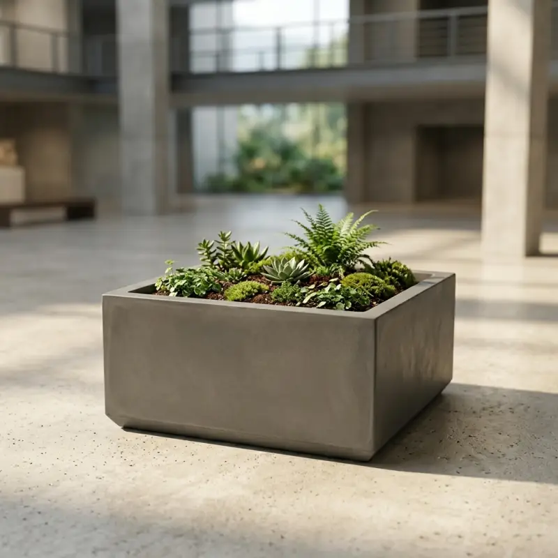 Planter Box Beton Persegi Finishing Matte [4]