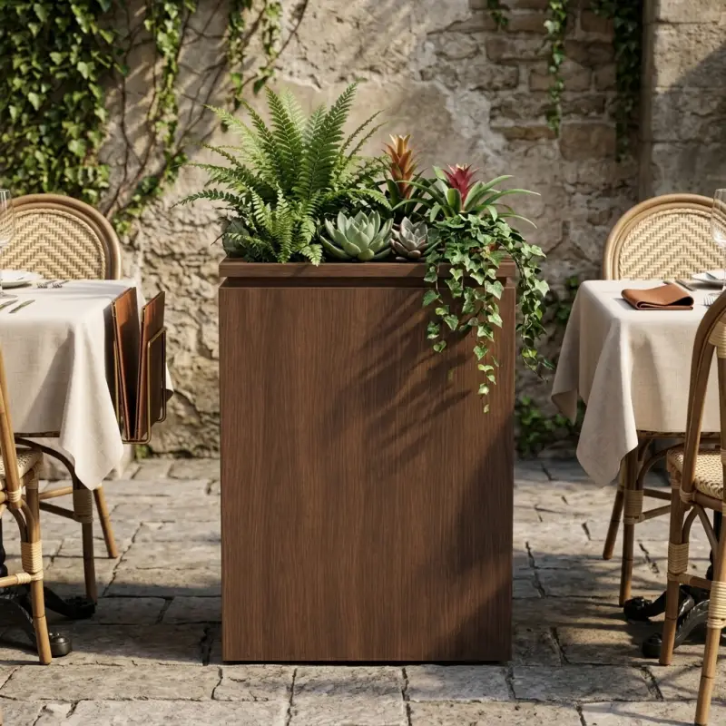 Planter Box Kayu Finishing Walnut [2]