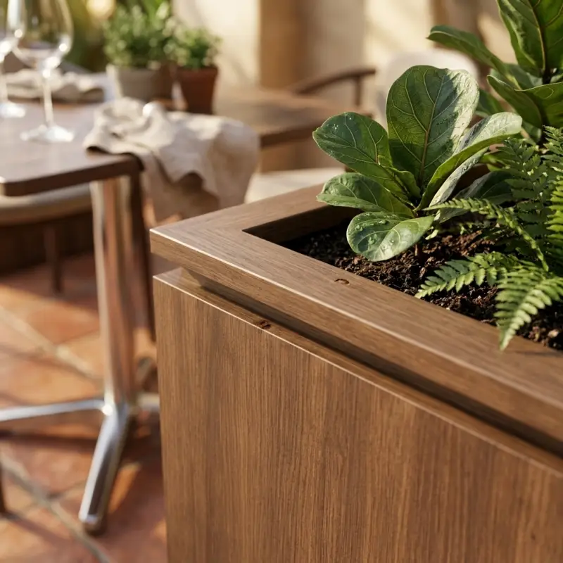 Planter Box Kayu Finishing Walnut [3]