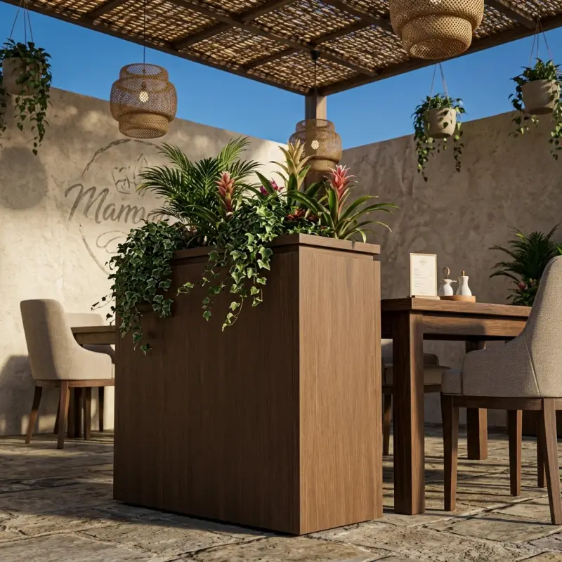 Planter Box Kayu Finishing Walnut [5]