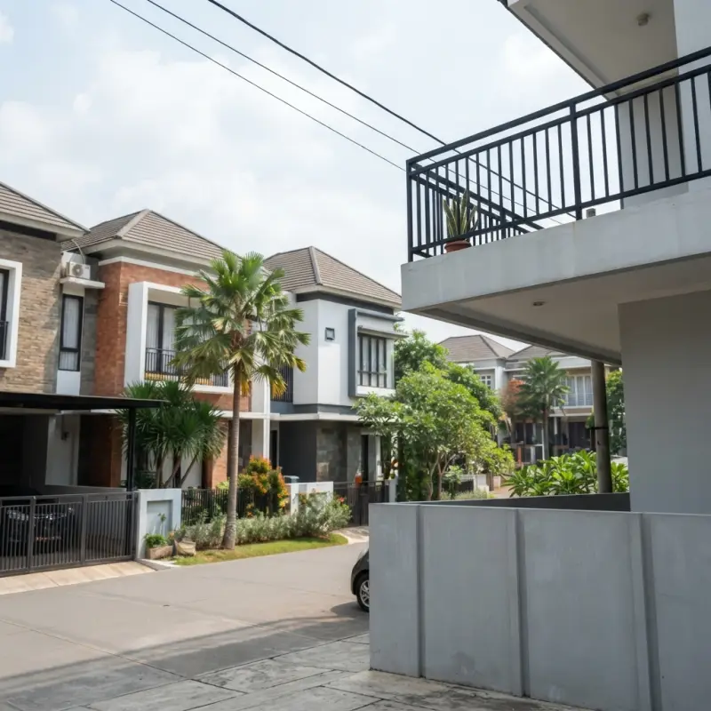 Railing Balkon Besi Hollow Finishing Powder Coat Hitam [3]