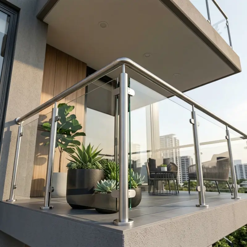 Railing Balkon Kaca Stainless Steel [2]