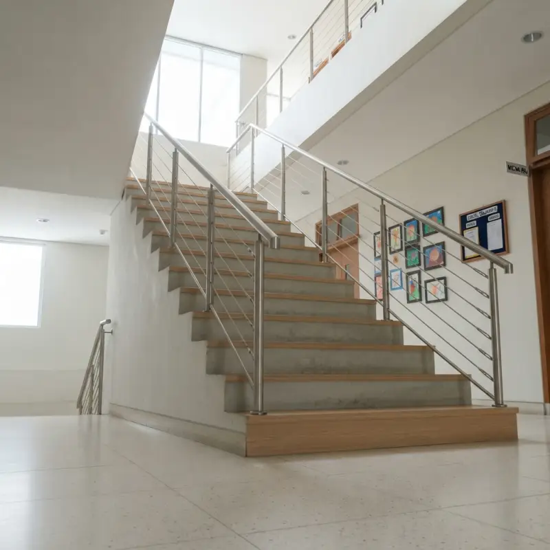 Railing Tangga Wire Rope Stainless Steel Gaya Modern Minimalis [2]