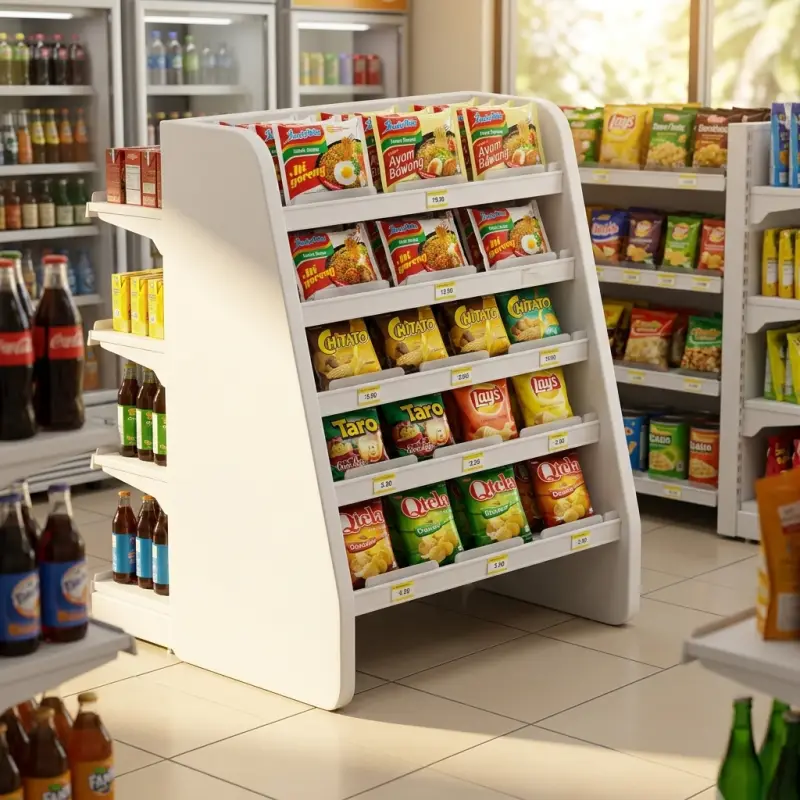 Rak Display Miring 5 Tingkat untuk Minimarket dan Retail [3]