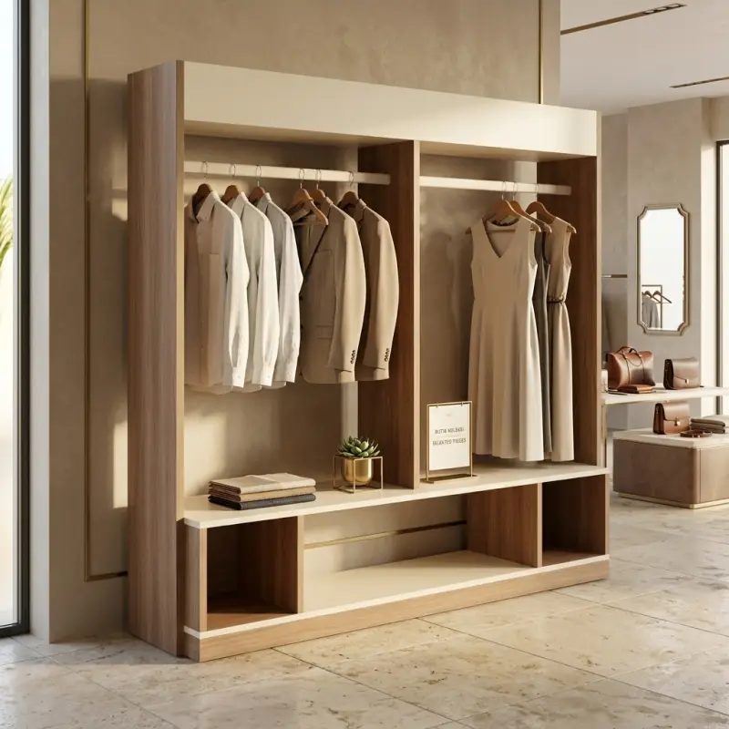 Rak Display Pakaian Open Wardrobe untuk Toko Retail [2]