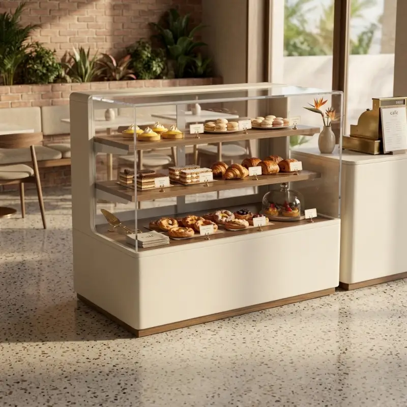 Rak Display Pastry 3 Susun Penutup Akrilik [2]