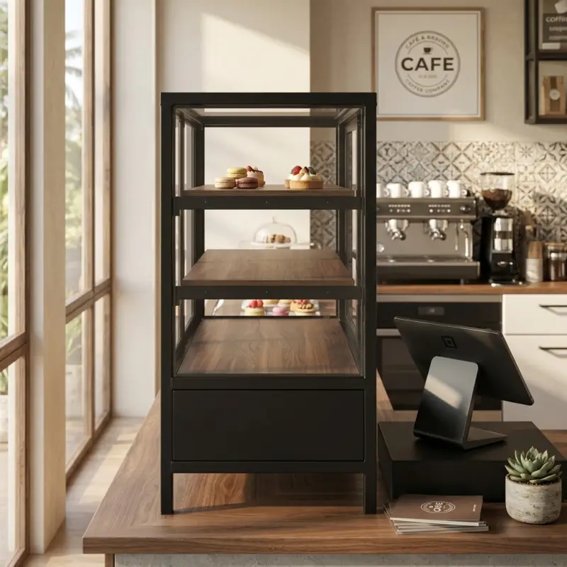 Rak Display Pastry Besi Kaca 3 Susun [5]