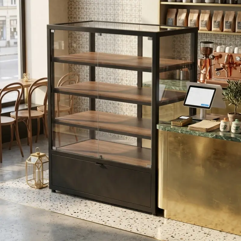 Rak Display Pastry Besi Kaca 4 Susun [2]