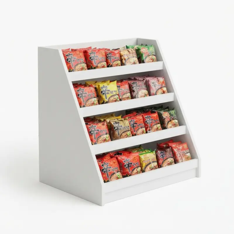 Rak Display Tangga 4 Susun untuk Minimarket dan Retail [4]