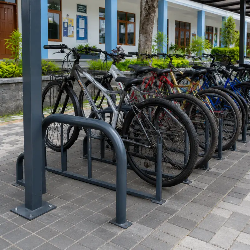 Rak Parkir Sepeda Baja dengan Kanopi [4]
