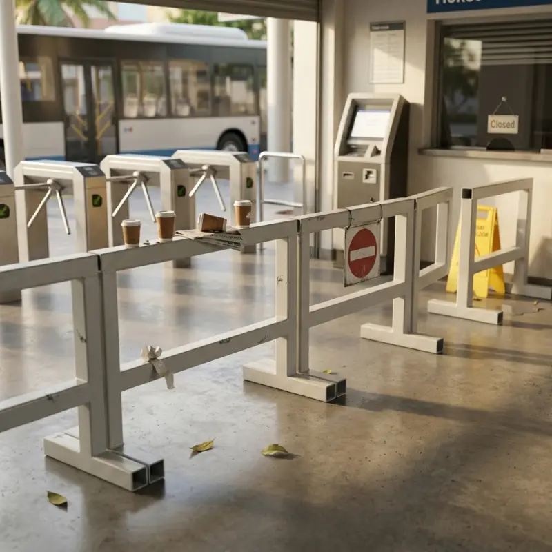 Road Barrier Besi Hollow Dua Rail [3]