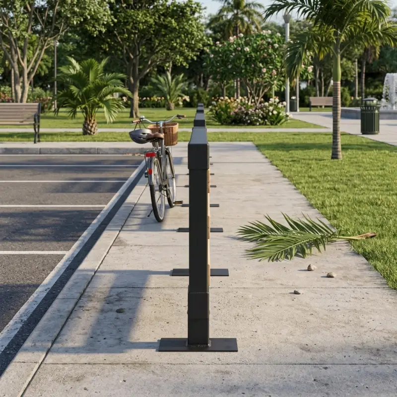 Road Barrier Besi Kayu Industrial [4]