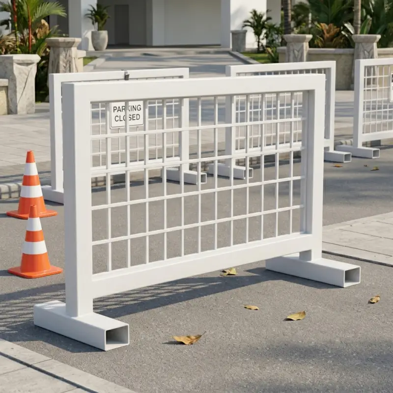 Road Barrier Grid Besi Hollow Freestanding [3]