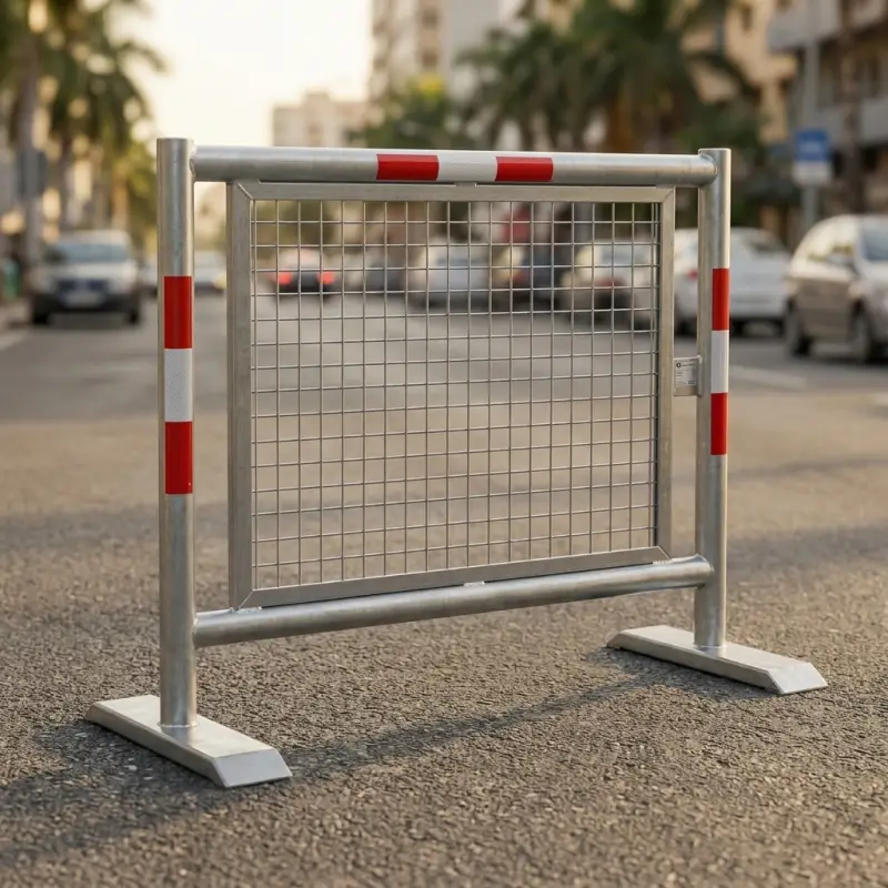 Road Barrier Pipa Galvanis Panel Kawat dengan Reflektor [2]