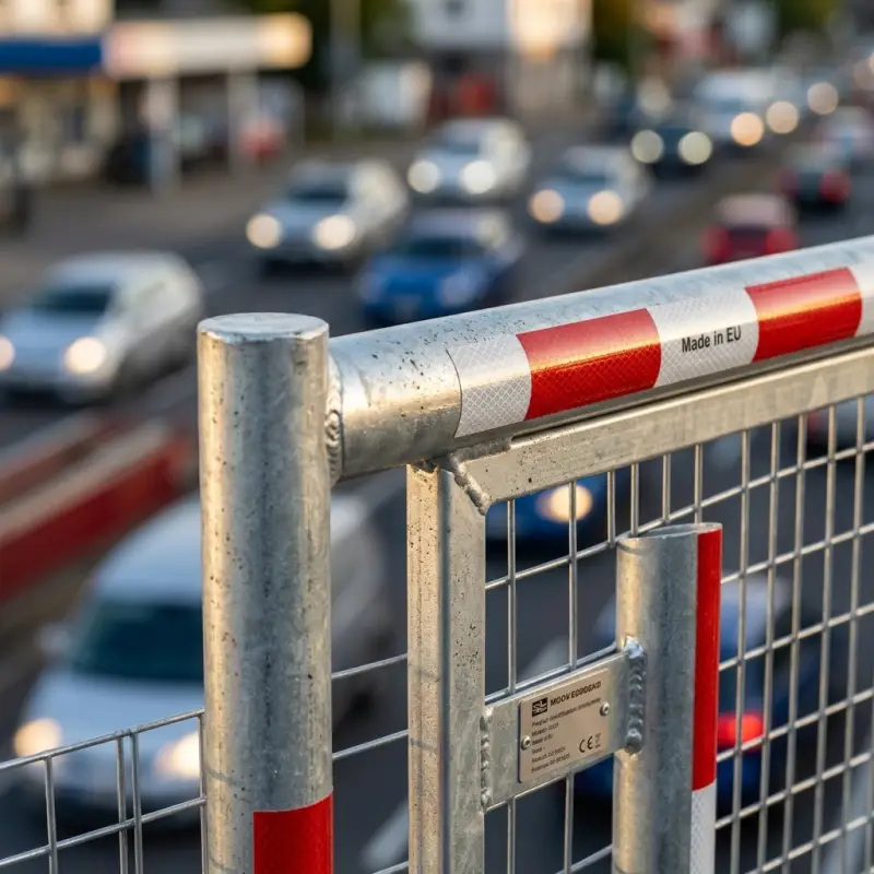Road Barrier Pipa Galvanis Panel Kawat dengan Reflektor [3]