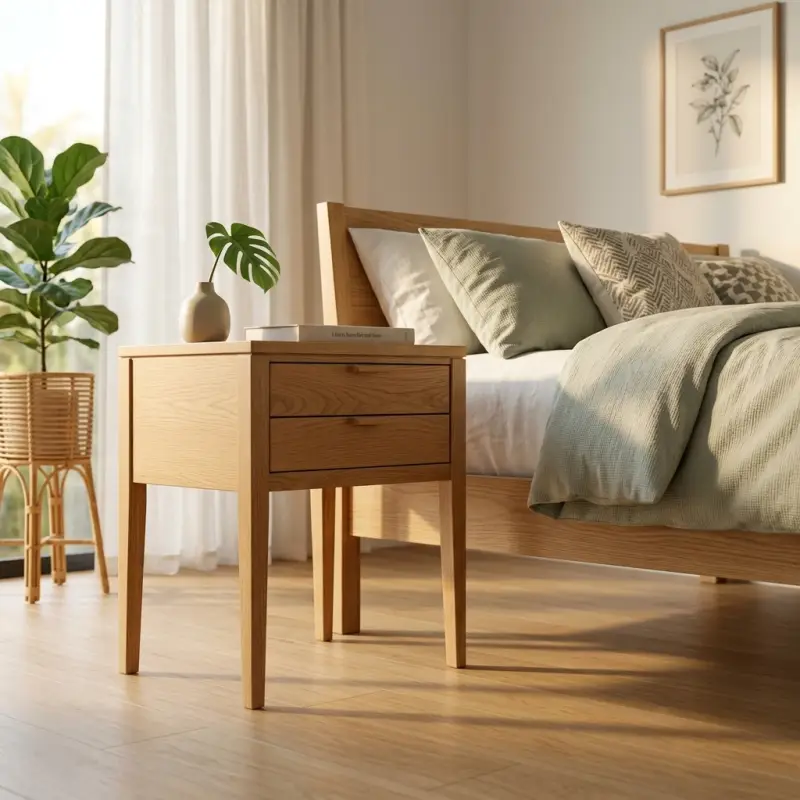 Side Table 2 Laci Kayu Solid Gaya Scandinavian [4]