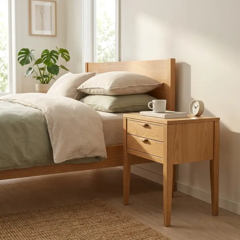 Side Table 2 Laci Kayu Solid Gaya Scandinavian [5]