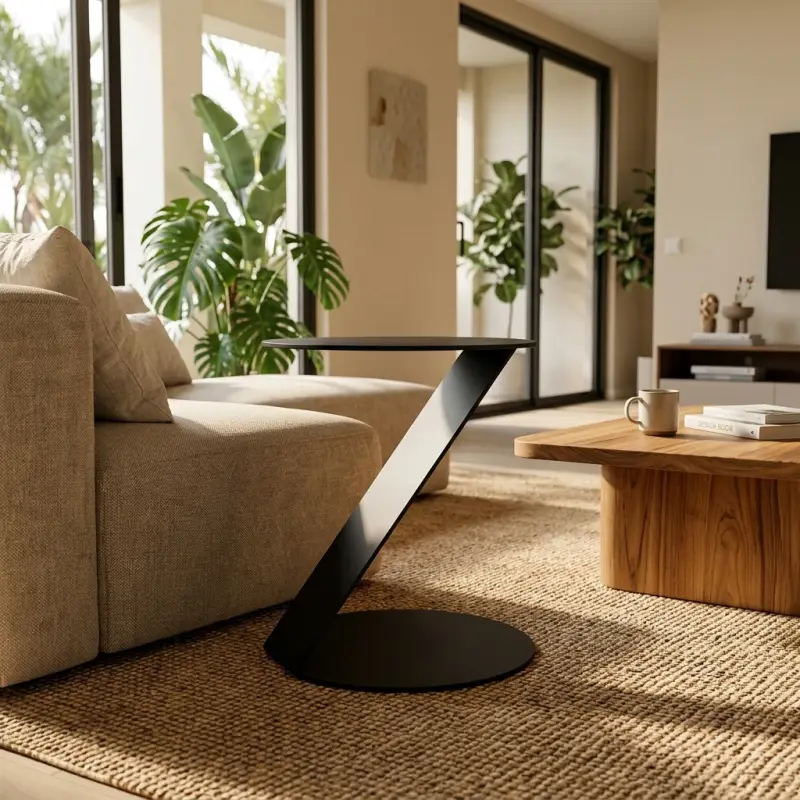 Side Table Besi Kaki Z Meja Samping Minimalis [5]