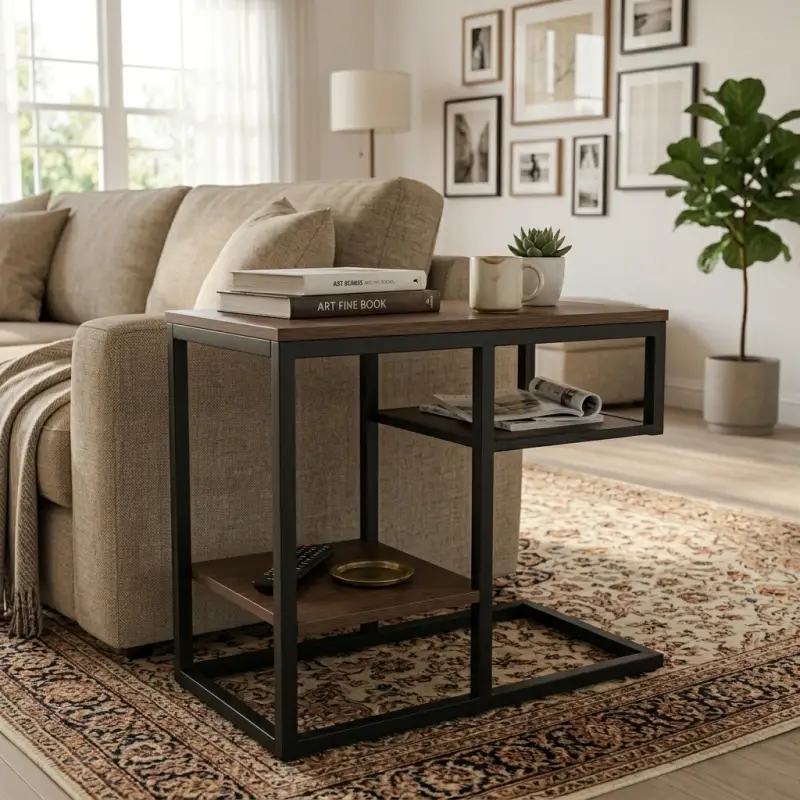 Side Table Industrial Rangka Besi Rak Susun [5]