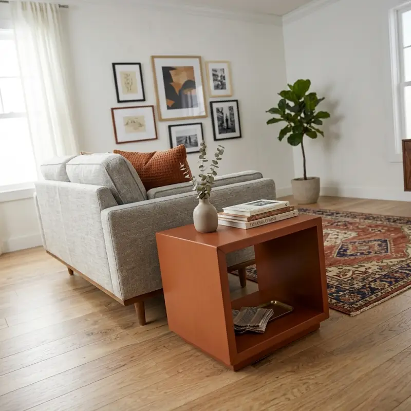 Side Table Kayu Kotak Open Shelf [3]