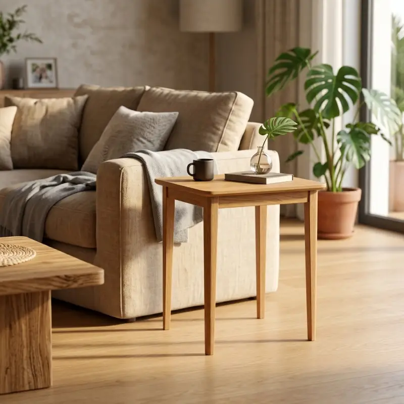 Side Table Kayu Oak Minimalis [2]