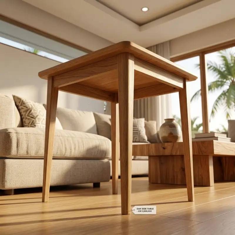 Side Table Kayu Oak Minimalis [4]