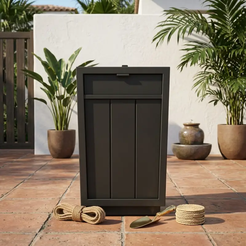 Tempat Sampah Outdoor Besi Finishing Powder Coat [2]