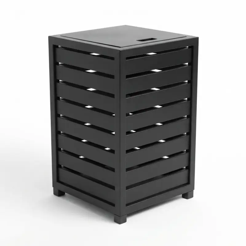 Tempat Sampah Outdoor Slat Besi Finishing Powder Coat [5]