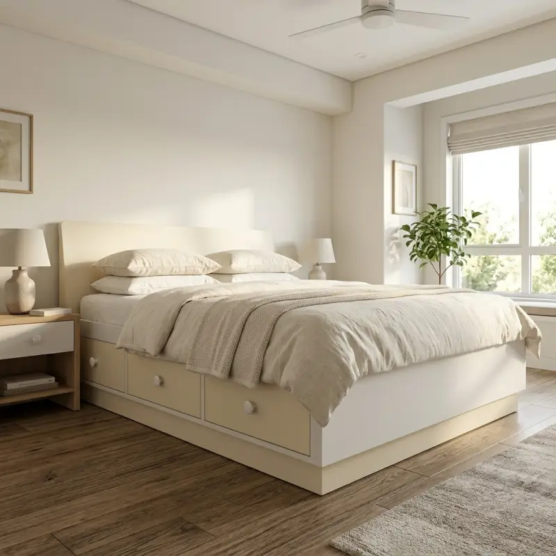 Tempat Tidur Minimalis dengan Laci Bawah [2]