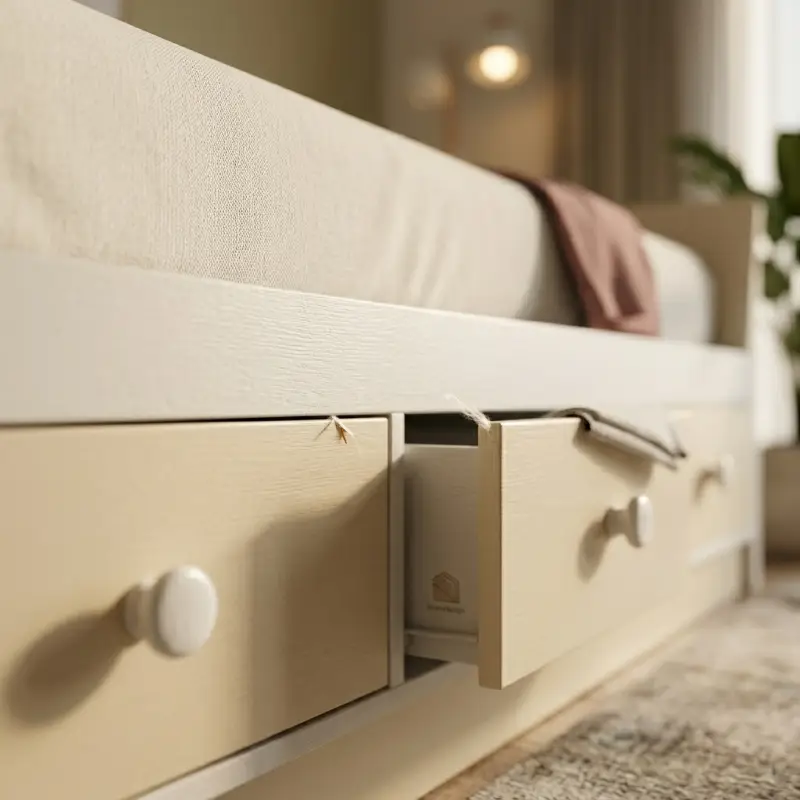 Tempat Tidur Minimalis dengan Laci Bawah [5]