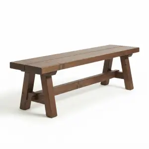 Bangku Taman Kayu Solid Gaya Rustic A-Frame [6]
