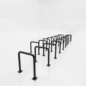 Bike Rack Besi Finishing Powder Coat Hitam
