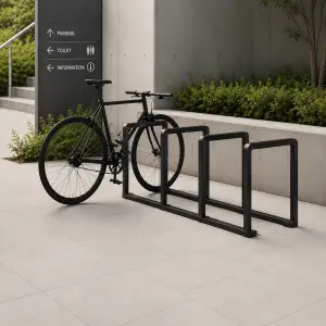 Bike Rack Besi Hollow Finishing Powder Coat 3 Slot [2]