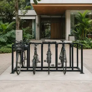 Bike Rack Besi Hollow Modular 4 Slot – Parkir Sepeda Outdoor [2]