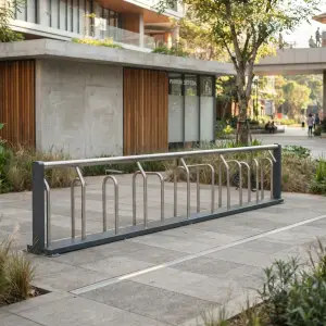 Bike Rack Stainless Railing Parkir Sepeda Outdoor