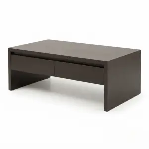 Coffee Table Kayu Laci 2 Pintu Finishing Wenge