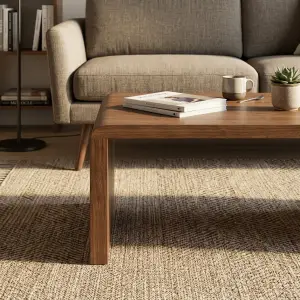 Coffee Table Waterfall Kayu Walnut Finishing Natural [3]
