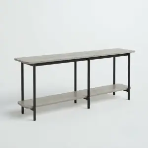 Console Table Besi Kayu Rak Bawah