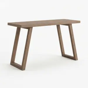 Console Table Kayu Kaki Trapesium Minimalis