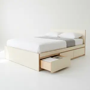 Dipan Kayu dengan Laci Penyimpanan Bawah Tempat Tidur [5]