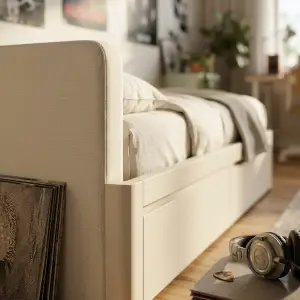 Dipan Laci Bawah Headboard Upholstery