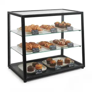 Display Case Pastry Rangka Besi 3 Susun