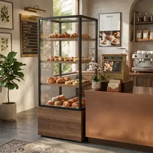 Etalase Display Pastry Rangka Besi Kaca [2]