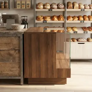 Etalase Pastry Kayu dengan Kaca Geser [3]