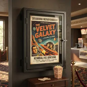 Frame Display Poster Dinding Pintu Kaca Besi [4]