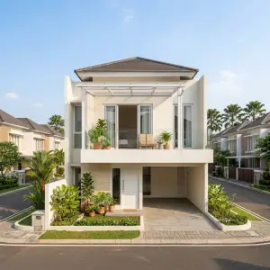 Kanopi Balkon Rangka Aluminium Atap Polycarbonate