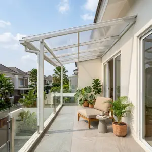 Kanopi Balkon Rangka Aluminium Atap Polycarbonate [2]