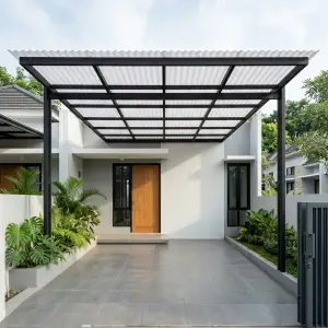 Kanopi Besi Hollow Atap Alderon