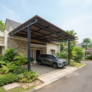 Kanopi Carport Baja Rangka Hollow Atap Spandek Minimalis [2]