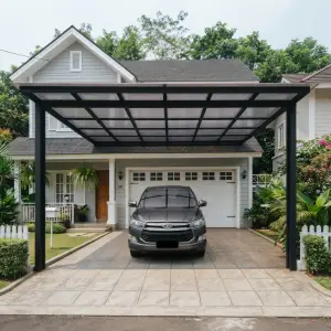 Kanopi Carport Besi Hollow Atap Polycarbonate [4]